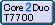 Core2Duo T7700