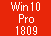 Win 10 Pro 64 Ver1809