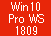 Win 10 Pro 64 for WS Ver1809